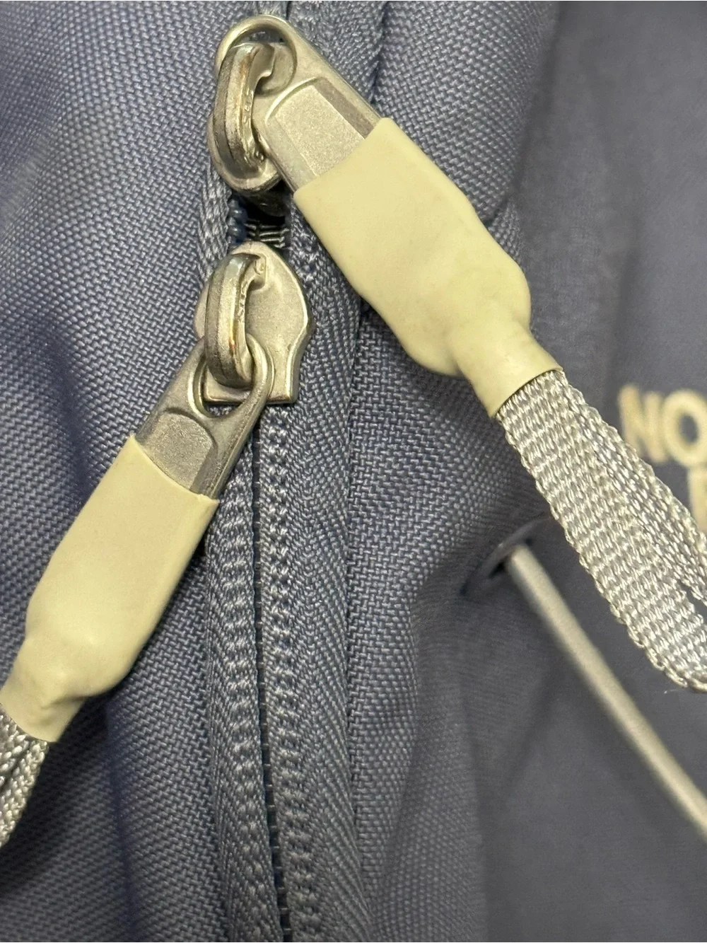 The North Face Jester Backpack Navy Blue Gray Accents Embroidered Logo